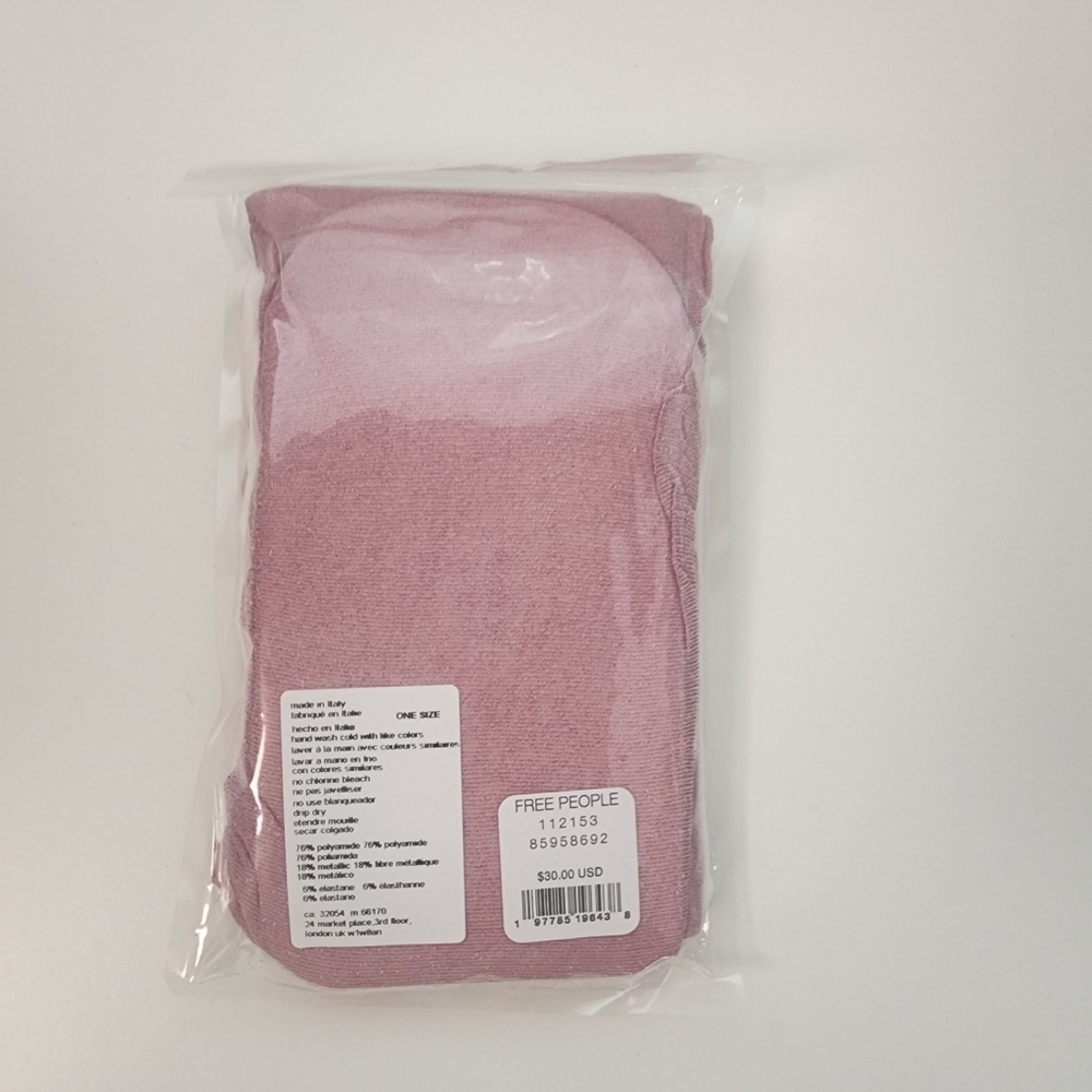 NWT Free People Pink All That Shimmers Tights - Picture 6 of 10
